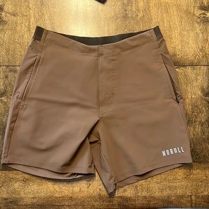 Mens 7” Brown NoBull shorts